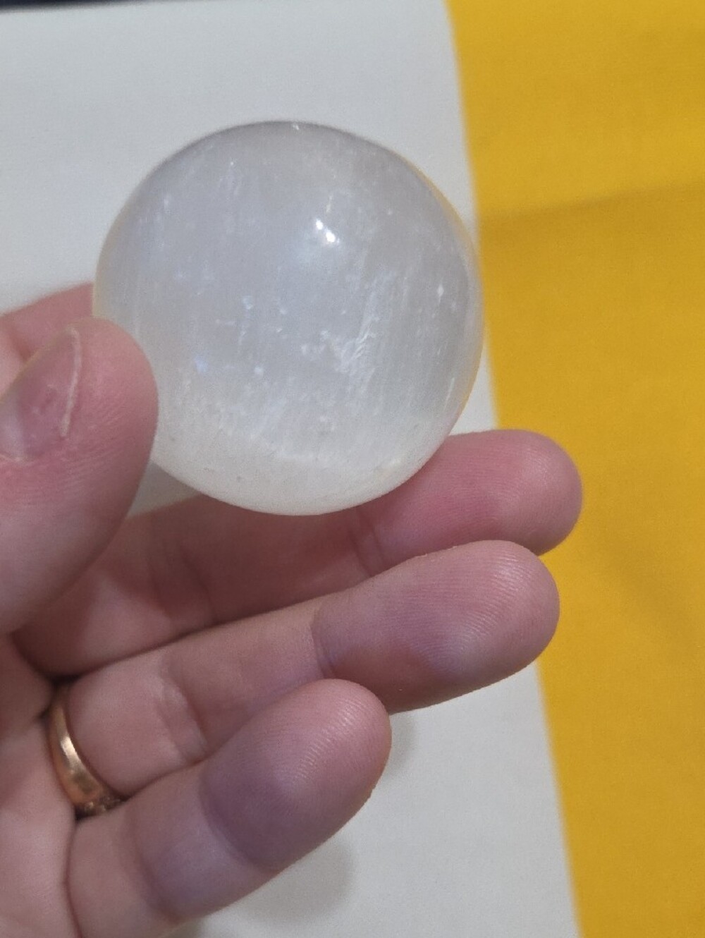 Selenite Sphere - Picture 5 of 5